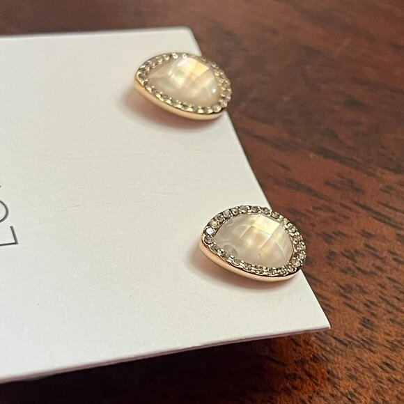 Loft teardrop pavé earrings NWT - Picture 3 of 8